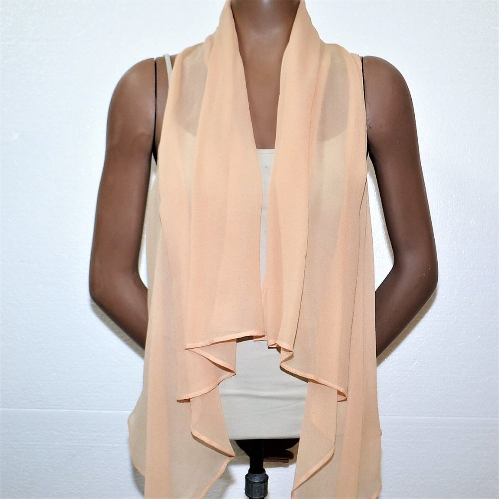 Maggie Ward Silk Leather Vest Sz Medium